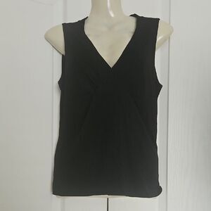 Club Monaco Black Fitted Sleeveless Tank Top